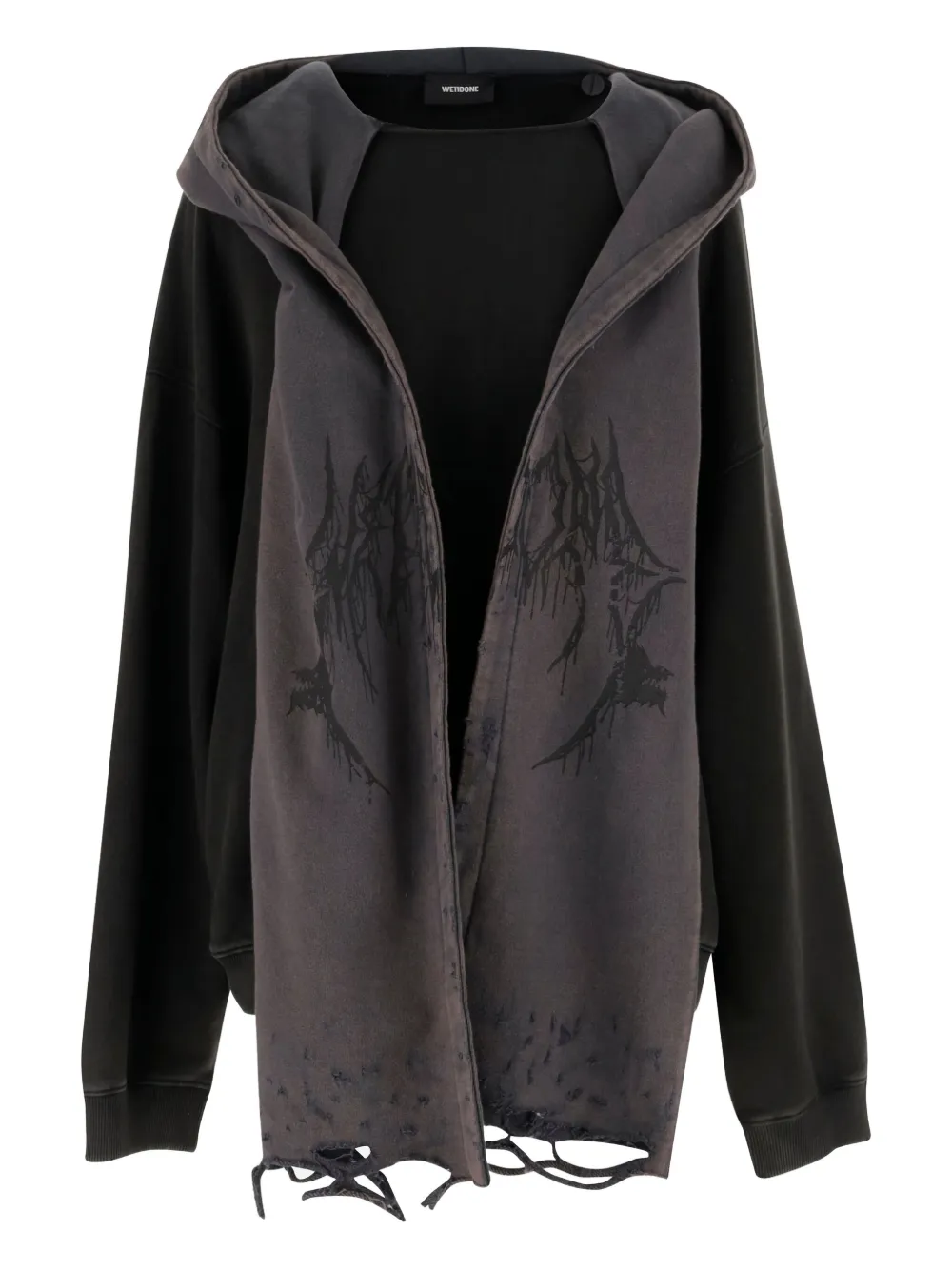 Толстовка с потертостями We11done, черный
Толстовка с потертостями We11done, черный