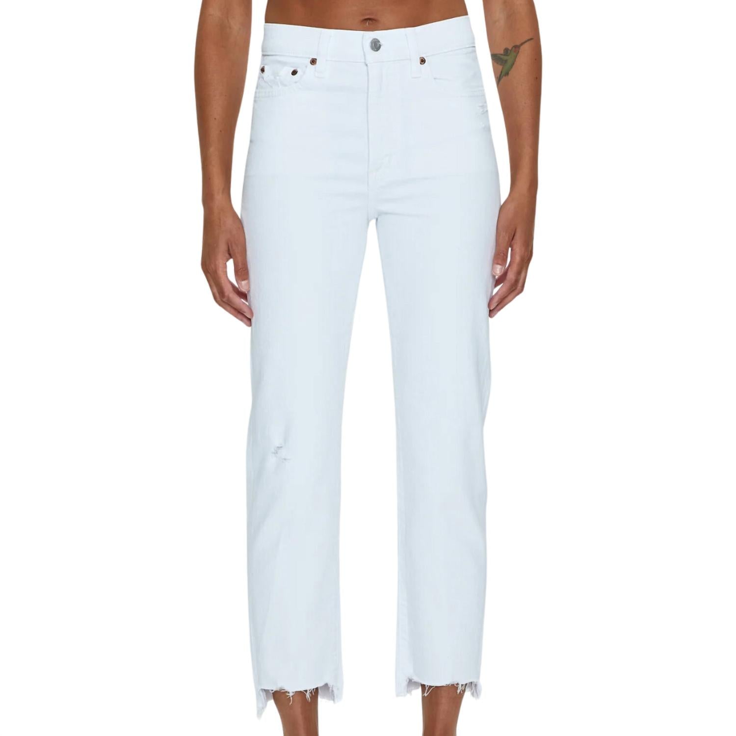 Белые винтажные джинсы с завышенной талией и прямыми штанинами PISTOLA
Белые винтажные джинсы с завышенной талией и прямыми штанинами PISTOLA