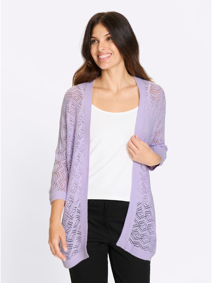 Ажурный кардиган сиреневого цвета Sieh an!
Ажурный кардиган сиреневого цвета Sieh an!