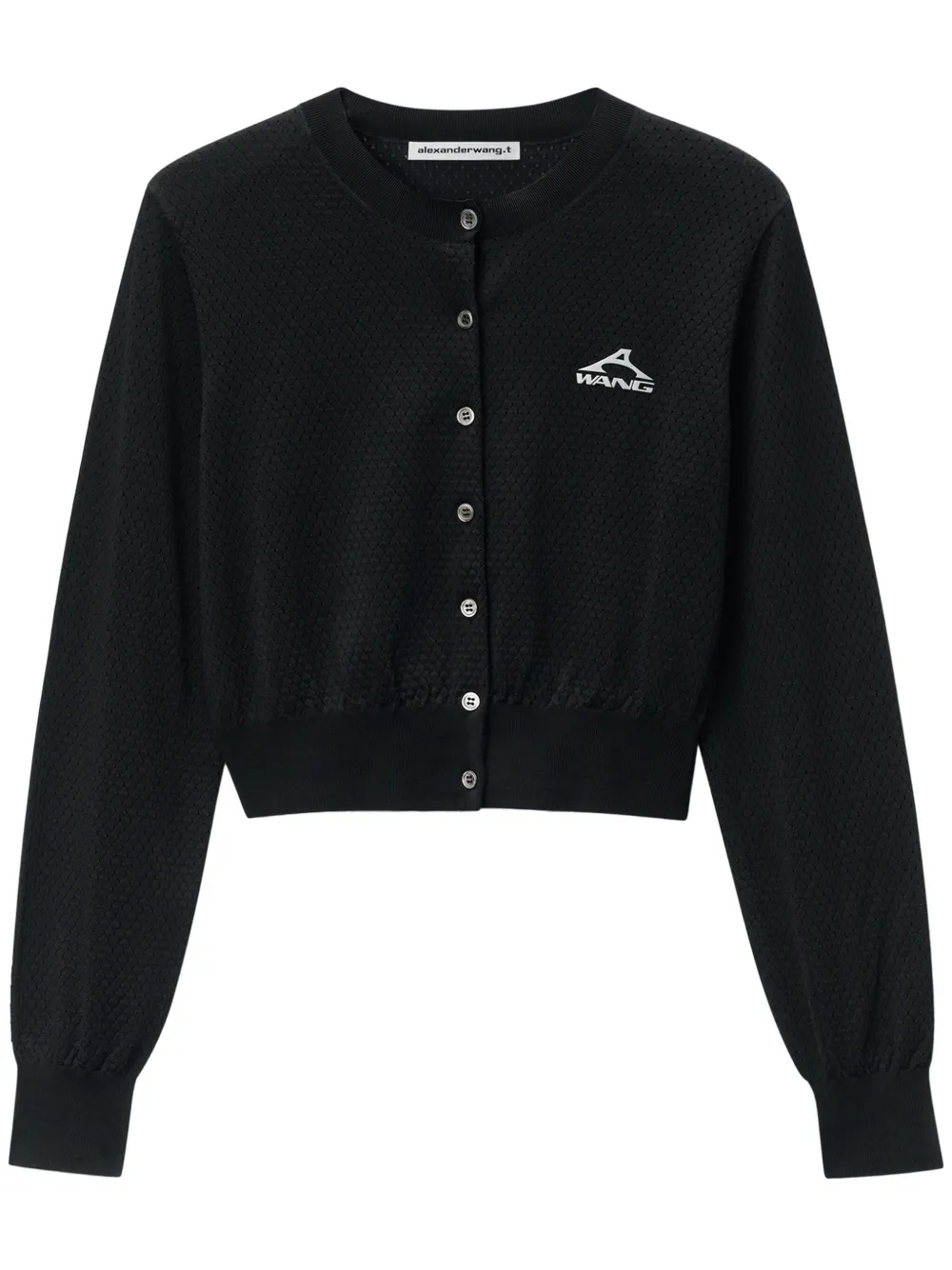 Кардиган с логотипом Alexander Wang, черный
Кардиган с логотипом Alexander Wang, черный