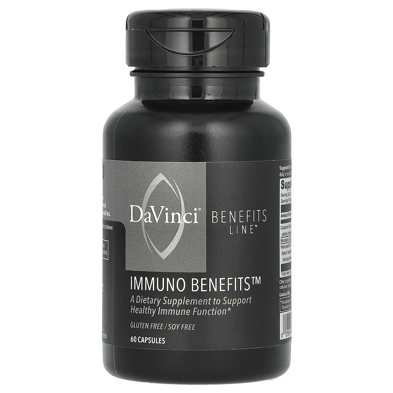 DaVinci Laboratories, Benefits Line, средство для укрепления иммунитета, 60 капсул
DaVinci Laboratories, Benefits Line, средство для укрепления иммунитета, 60 капсул