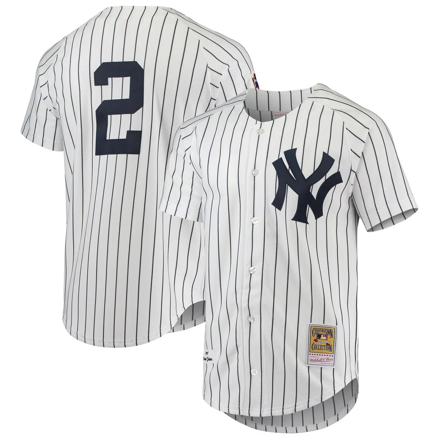 Мужское аутентичное джерси Mitchell & Ness Derek Jeter White New York Yankees 1997 Cooperstown Collection
Мужское аутентичное джерси Mitchell & Ness Derek Jeter White New York Yankees 1997 Cooperstown Collection