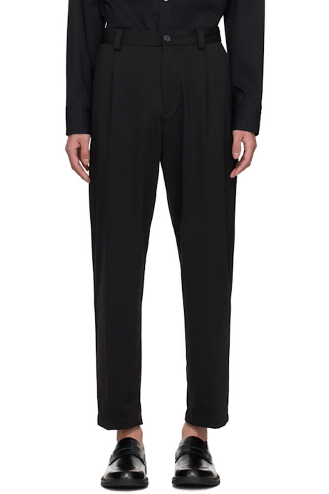 Черные зауженные брюки BOSS 
Черные зауженные брюки BOSS