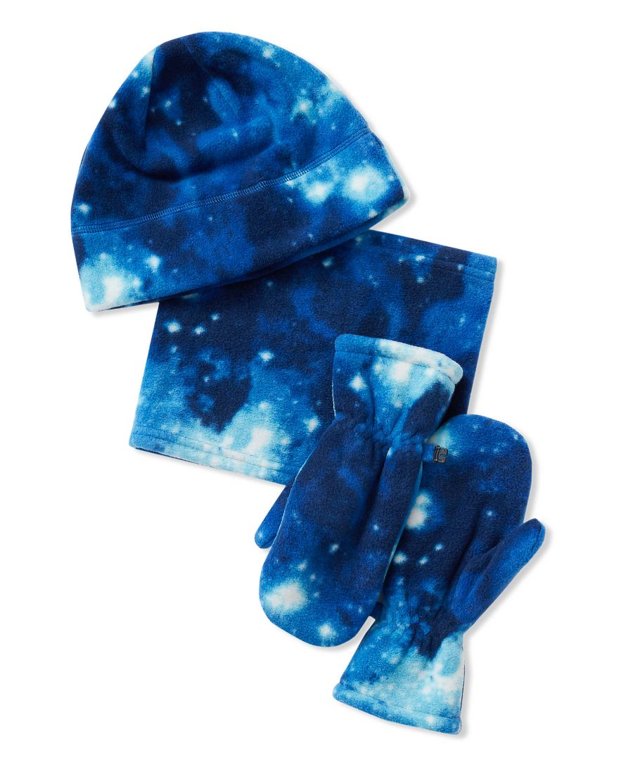 Детский уютный флисовый комплект: шапка, шарф и перчатки Lands' End, Navy mystery galaxy
Детский уютный флисовый комплект: шапка, шарф и перчатки Lands' End, Navy mystery galaxy