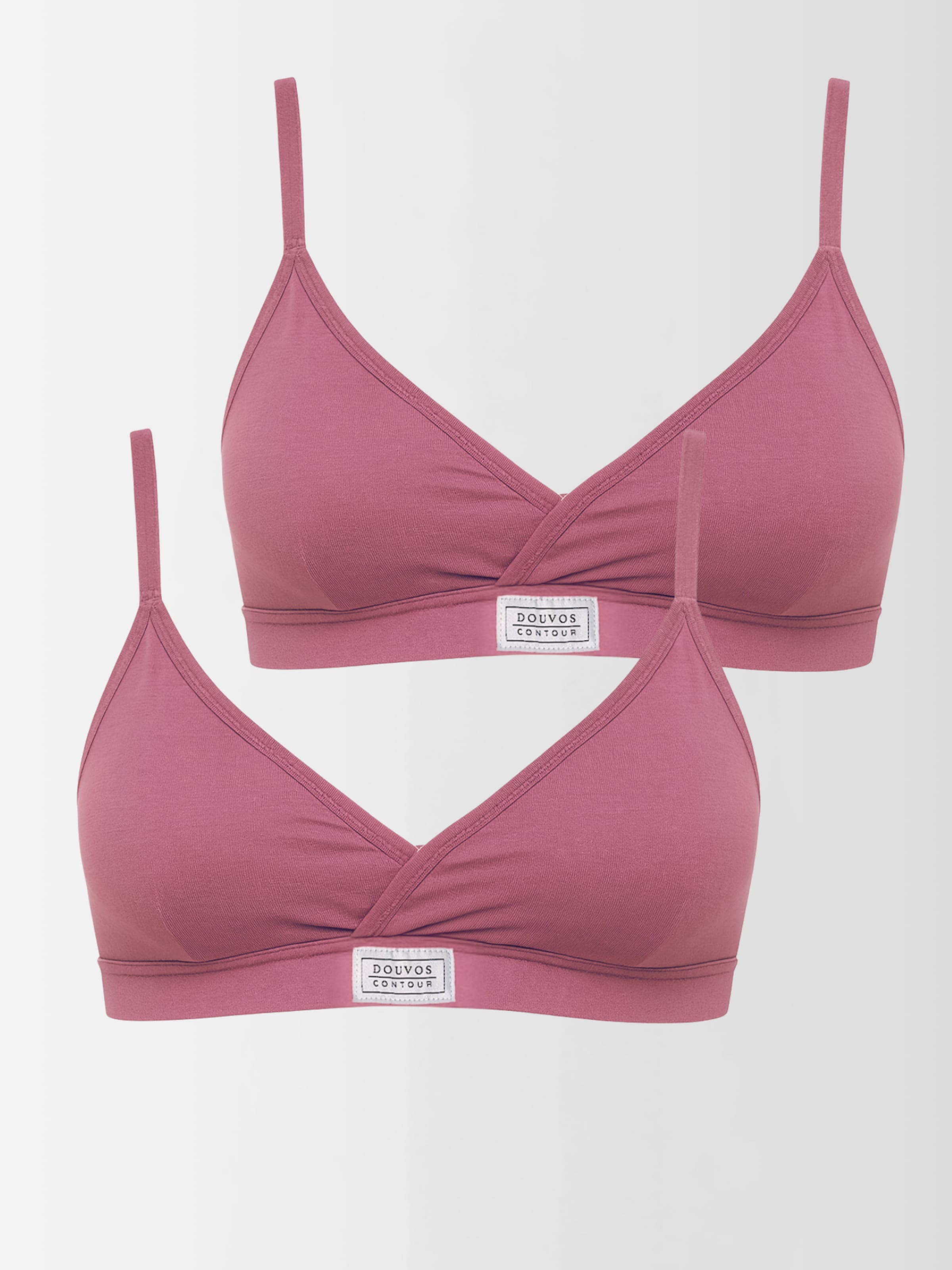 DOUVOS CONTOUR Бралетт 'TRIANGLE BRALETTE aus Bambus Viskose (2-er Pack)' в цвете dusky pink
DOUVOS CONTOUR Бралетт 'TRIANGLE BRALETTE aus Bambus Viskose (2-er Pack)' в цвете dusky pink