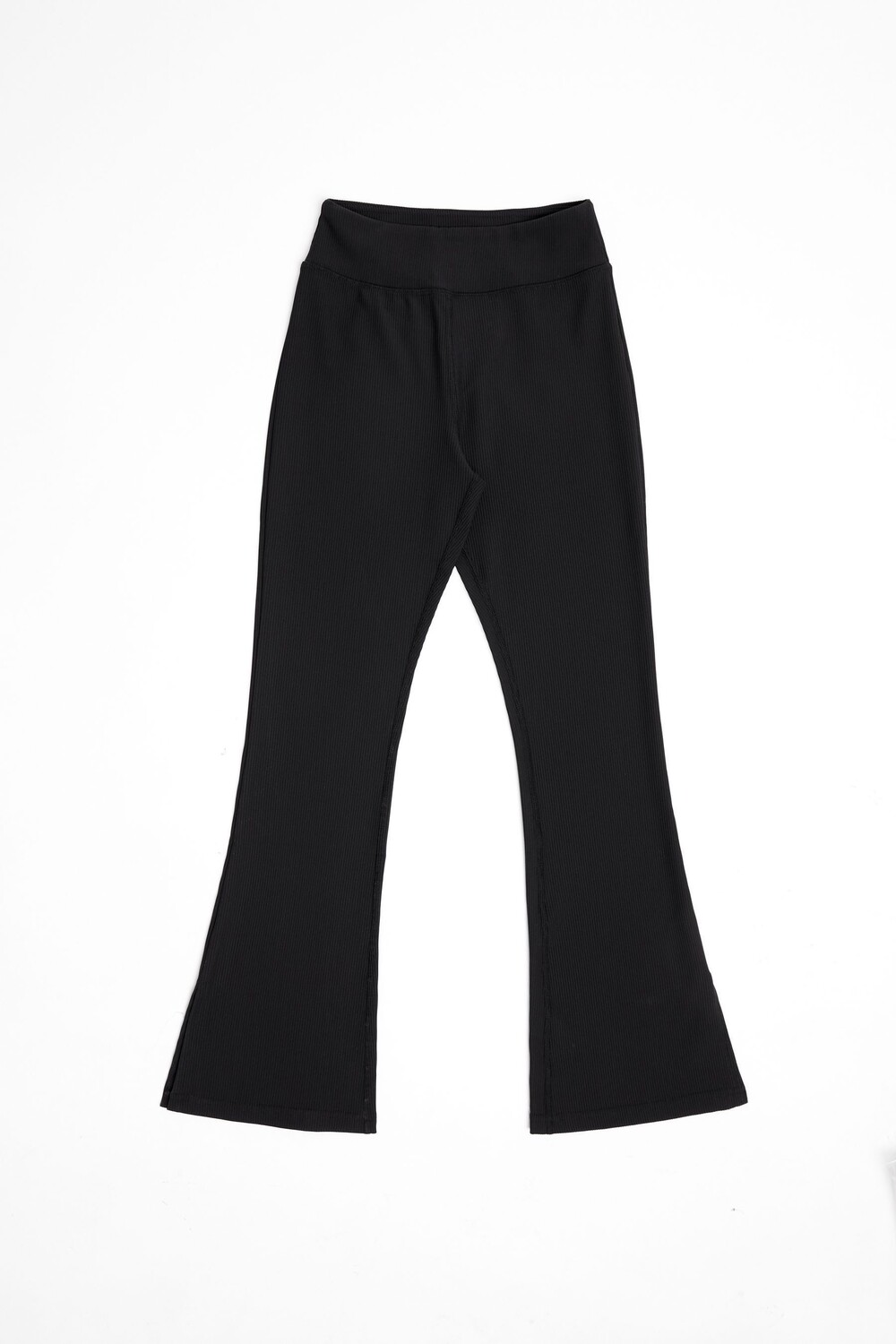 Расклешенные брюки для йоги с высокой талией и разрезом по низу Danskin, черный 
Расклешенные брюки для йоги с высокой талией и разрезом по низу Danskin, черный