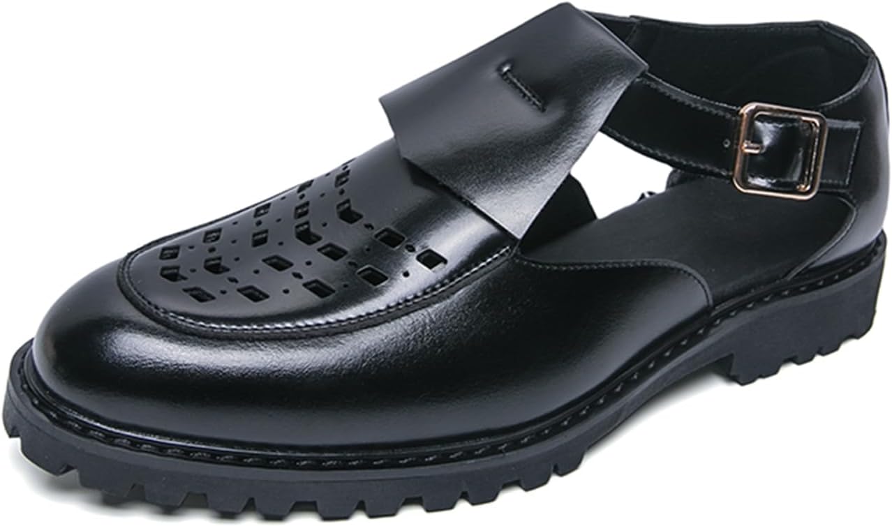 Мужские кожаные лоферы TIXEWSJH с вырезами, на плоской подошве с пряжкой, дышащие, с круглым носком, на низкой массивной платформе для бизнес-мероприятий, офиса и свадеб, черный
Мужские кожаные лоферы TIXEWSJH с вырезами, на плоской подошве с пряжкой, дышащие, с круглым носком, на низкой массивной платформе для бизнес-мероприятий, офиса и свадеб, черный