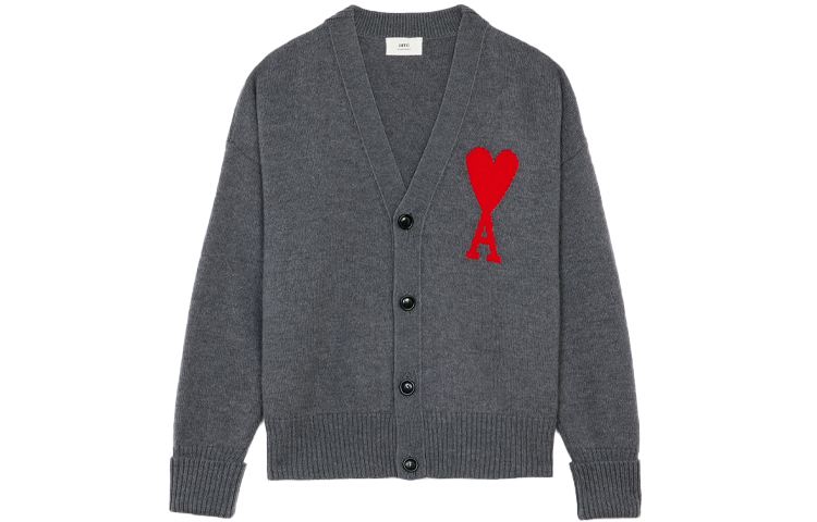 Кардиган Ami Paris с логотипом и пуговицами AMIPARIS, серый
Кардиган Ami Paris с логотипом и пуговицами AMIPARIS, серый