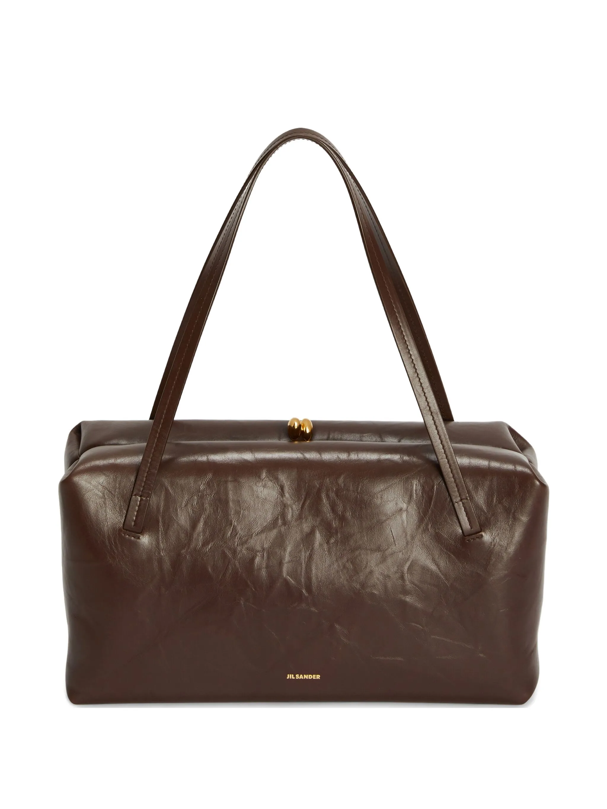 Сумка на плечо с тисненым логотипом Jil Sander, коричневый
Сумка на плечо с тисненым логотипом Jil Sander, коричневый