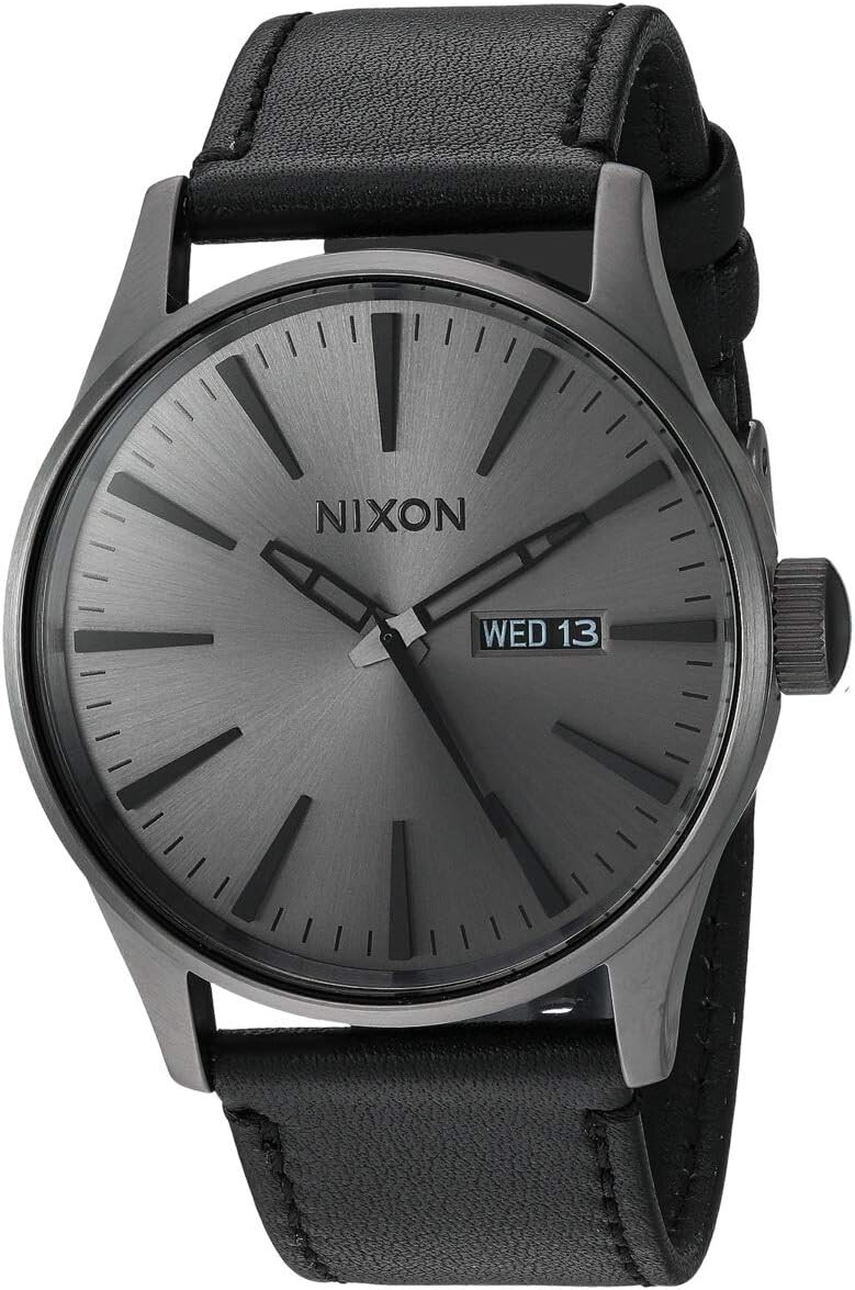 Часы Sentry Leather Nixon, цвет Gunmetal/Black
Часы Sentry Leather Nixon, цвет Gunmetal/Black