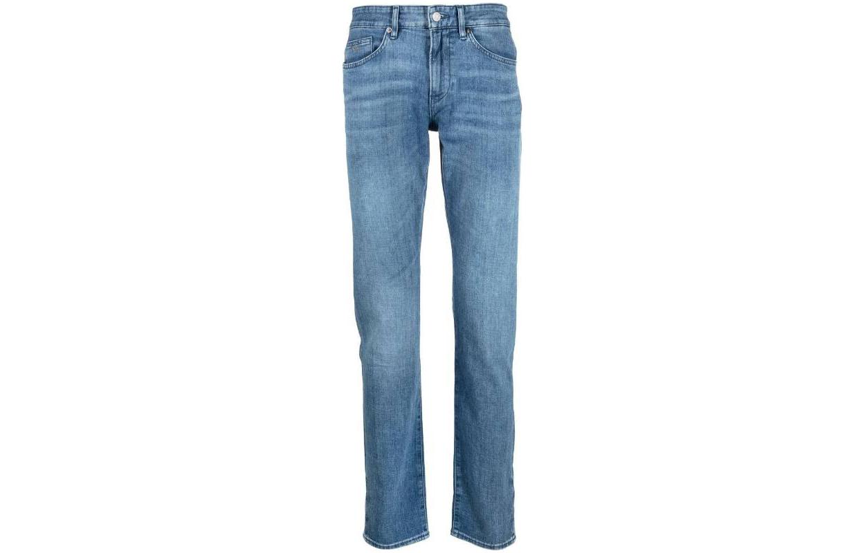 ХУГО БОСС Слим-фит джинсы с логотипом, синие
ХУГО БОСС Слим-фит джинсы с логотипом, синие