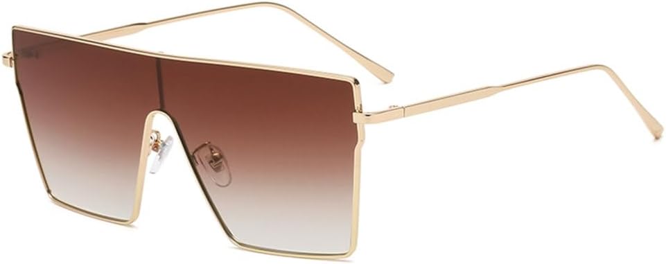 Винтажные металлические солнцезащитные очки для женщин, солнцезащитные очки в стиле стимпанк для мужчин, модные очки в плоских больших оправах с градиентными линзами MTZJH, Brown
Винтажные металлические солнцезащитные очки для женщин, солнцезащитные очки в стиле стимпанк для мужчин, модные очки в плоских больших оправах с градиентными линзами MTZJH, Brown