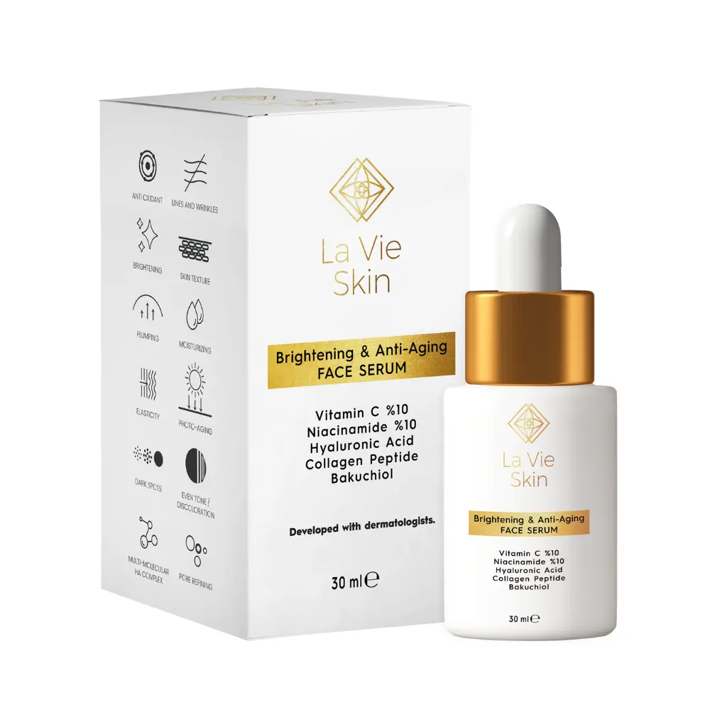 Сыворотка для лица La Vie Skin Brightening & Anti-Aging, 30 мл
Сыворотка для лица La Vie Skin Brightening & Anti-Aging, 30 мл
