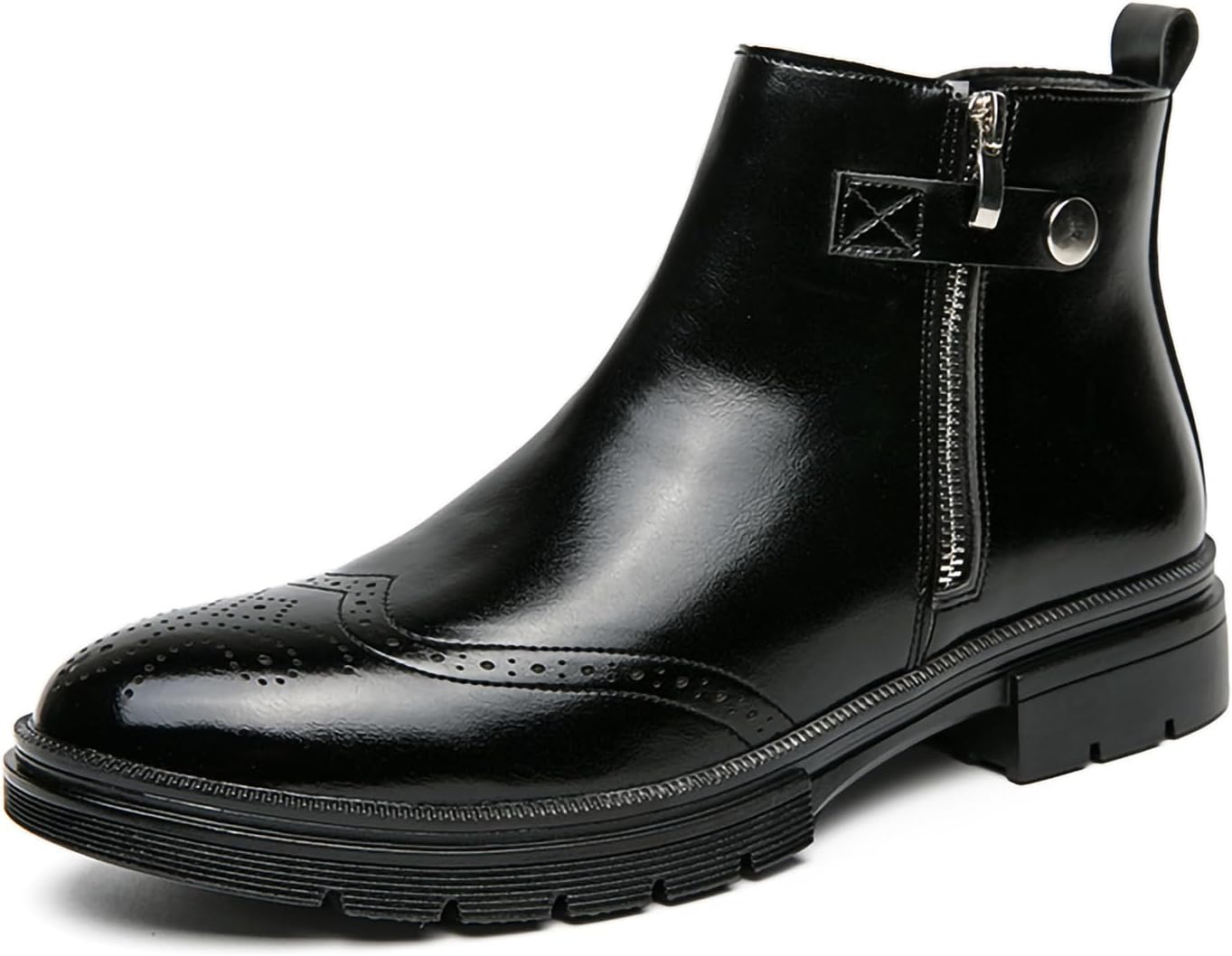 Мужские ботинки броги на щиколотке, повседневные, с боковой молнией, челси, из искусственной кожи, с круглым носком Generic, черный
Мужские ботинки броги на щиколотке, повседневные, с боковой молнией, челси, из искусственной кожи, с круглым носком Generic, черный