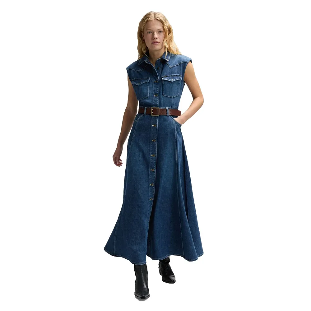 Длинное платье без рукавов от Lee Western, синий
Длинное платье без рукавов от Lee Western, синий