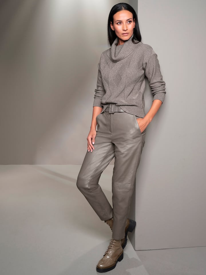 Heine Свитер с высоким воротником темно-бежевого меланжевого цвета
Heine Свитер с высоким воротником темно-бежевого меланжевого цвета