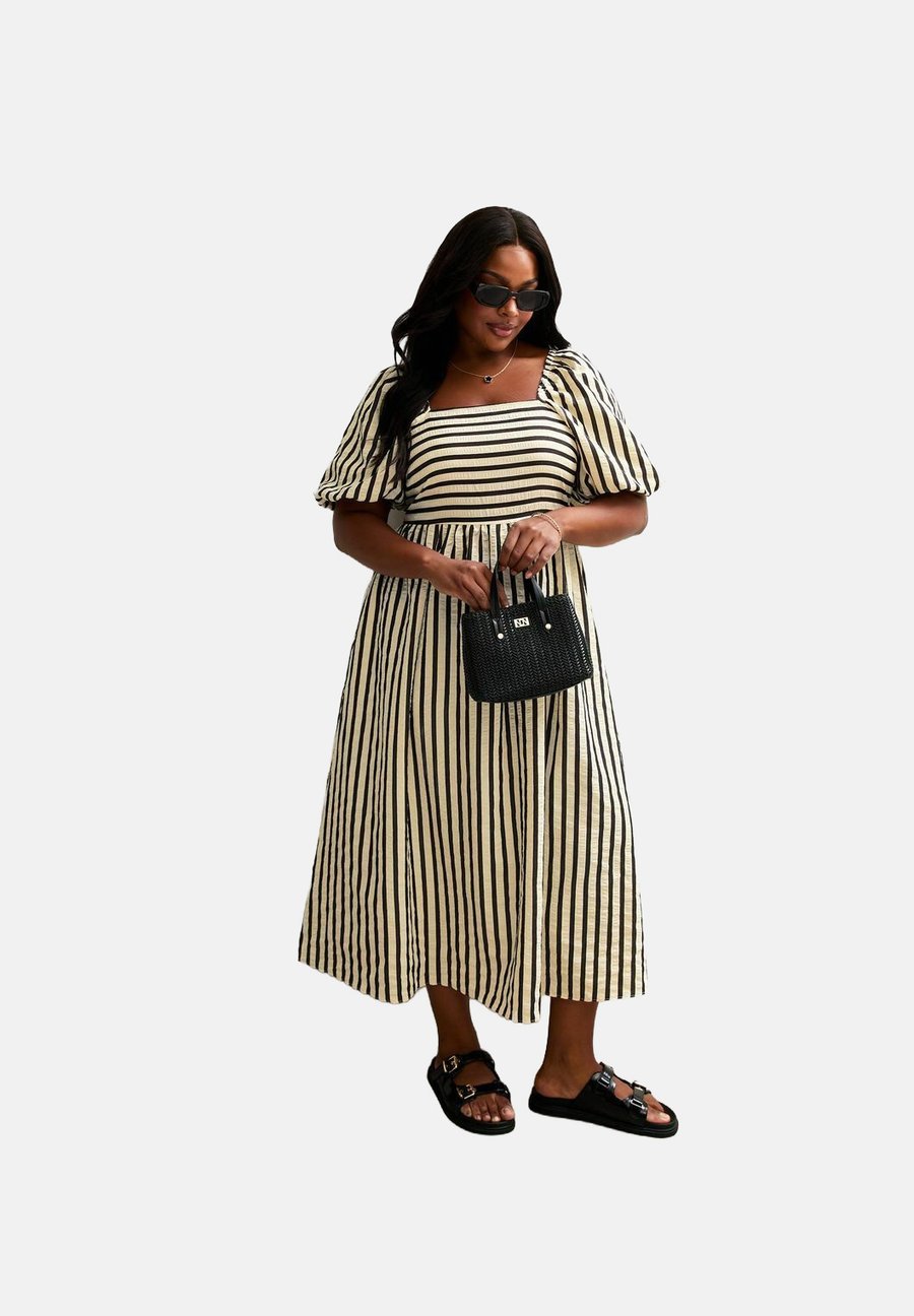 Платье New Look Curves CURVES STRIPE PRINT PUFF SLEEVE MILKMAID TEXTURED MIDI, Off White/Off-White
Платье New Look Curves CURVES STRIPE PRINT PUFF SLEEVE MILKMAID TEXTURED MIDI, Off White/Off-White