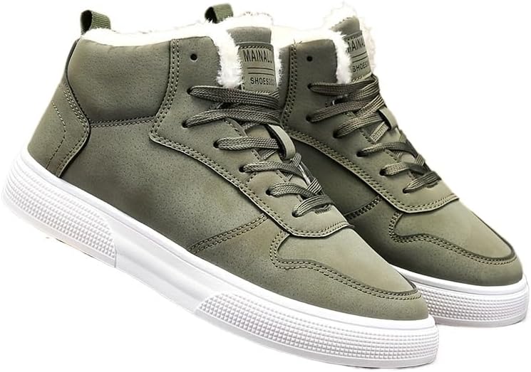 Мужские зимние теплые кеды для катания на коньках - высокие зимние ботинки с мягкой меховой подкладкой, прочной противоскользящей подошвой, повседневный стиль на шнуровке для активного отдыха и повседневной носки Hhhchpm, зеленый
Мужские зимние теплые кеды для катания на коньках - высокие зимние ботинки с мягкой меховой подкладкой, прочной противоскользящей подошвой, повседневный стиль на шнуровке для активного отдыха и повседневной носки Hhhchpm, зеленый