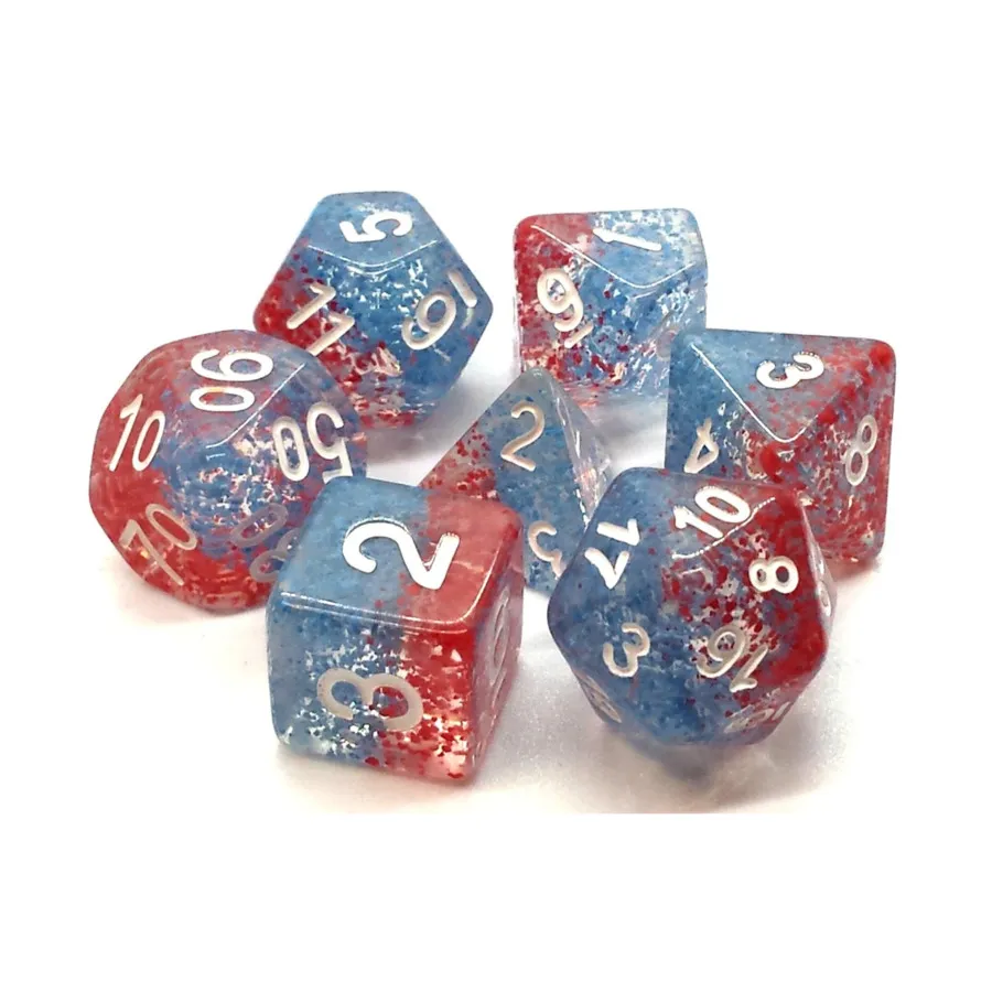 Поликомплект Красная рыба, Синяя рыба с белым (7), Acrylic-Resin Dice - Particles
Поликомплект Красная рыба, Синяя рыба с белым (7), Acrylic-Resin Dice - Particles