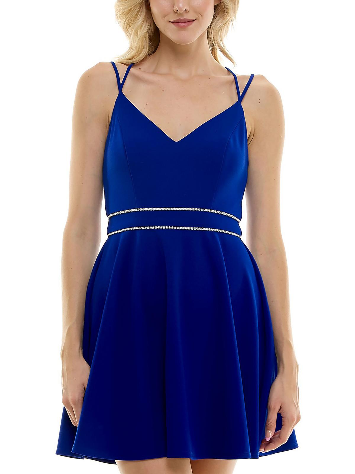 Платье-мини для девочек-подростков с V-образным вырезом и отделкой B. Darlin, цвет electric blue/crystal
Платье-мини для девочек-подростков с V-образным вырезом и отделкой B. Darlin, цвет electric blue/crystal