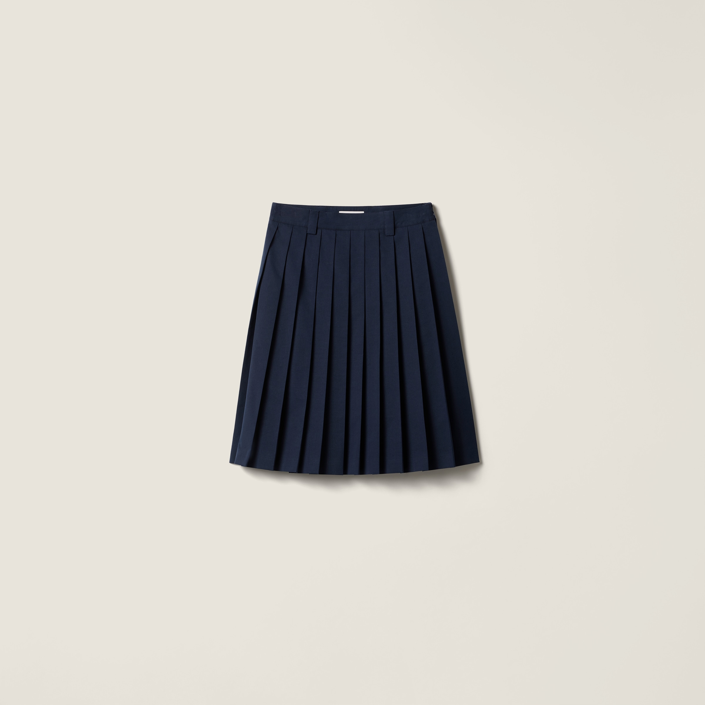 Плиссированная юбка из рипстопа MIU MIU, синий
Плиссированная юбка из рипстопа MIU MIU, синий