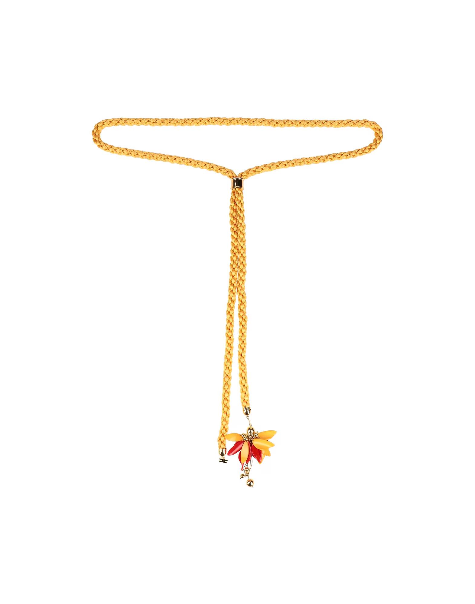 Ремень Elisabetta Franchi, желто-оранжевый
Ремень Elisabetta Franchi, желто-оранжевый