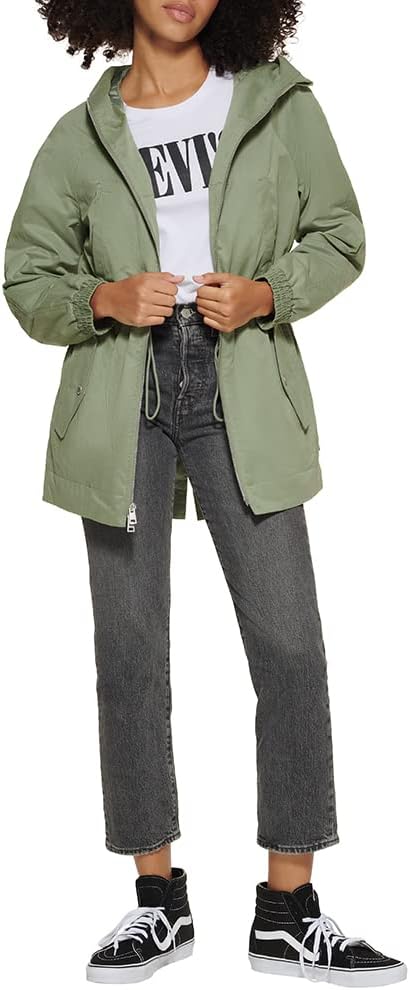 Женская парка Levi's с капюшоном и приталенным поясом, Sea Green
Женская парка Levi's с капюшоном и приталенным поясом, Sea Green