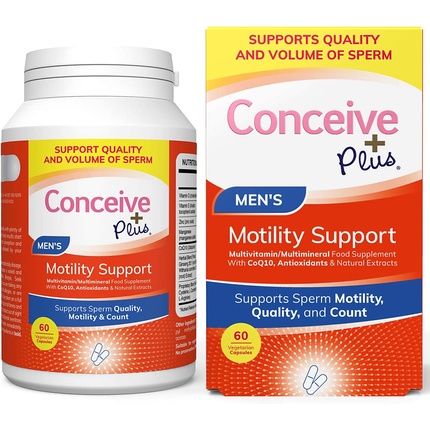 Conceive Plus Motility Supplement для мужчин Витамин E Цинк Женьшень CoQ10 60 капсул Conceive + Plus
Conceive Plus Motility Supplement для мужчин Витамин E Цинк Женьшень CoQ10 60 капсул Conceive + Plus