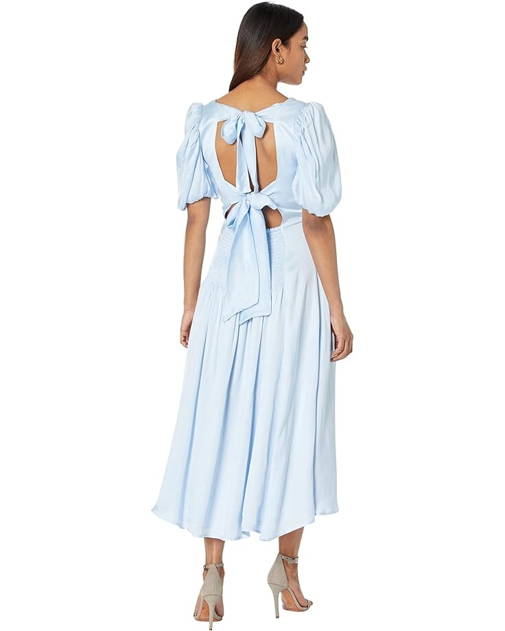 Платье Bardot Poppy Tie Back Dress, цвет Sky Blue 
Платье Bardot Poppy Tie Back Dress, цвет Sky Blue