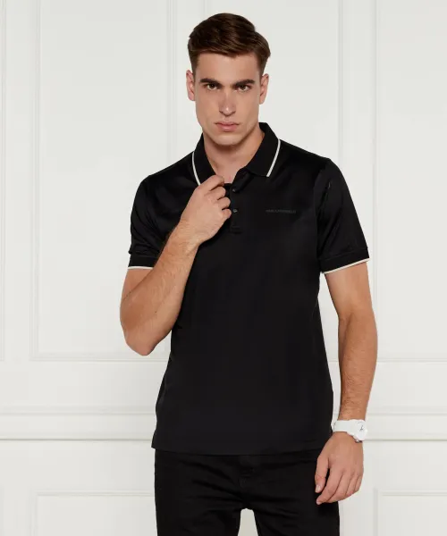 Футболка поло Regular fit Karl Lagerfeld, черный
Футболка поло Regular fit Karl Lagerfeld, черный