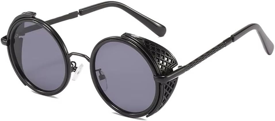 Солнцезащитные очки в круглой оправе в стиле стимпанк для мужчин и женщин. Классический винтажный дизайн, трендовый стиль, для вождения и путешествий, готический стиль, панк KTUCN, Black
Солнцезащитные очки в круглой оправе в стиле стимпанк для мужчин и женщин. Классический винтажный дизайн, трендовый стиль, для вождения и путешествий, готический стиль, панк KTUCN, Black