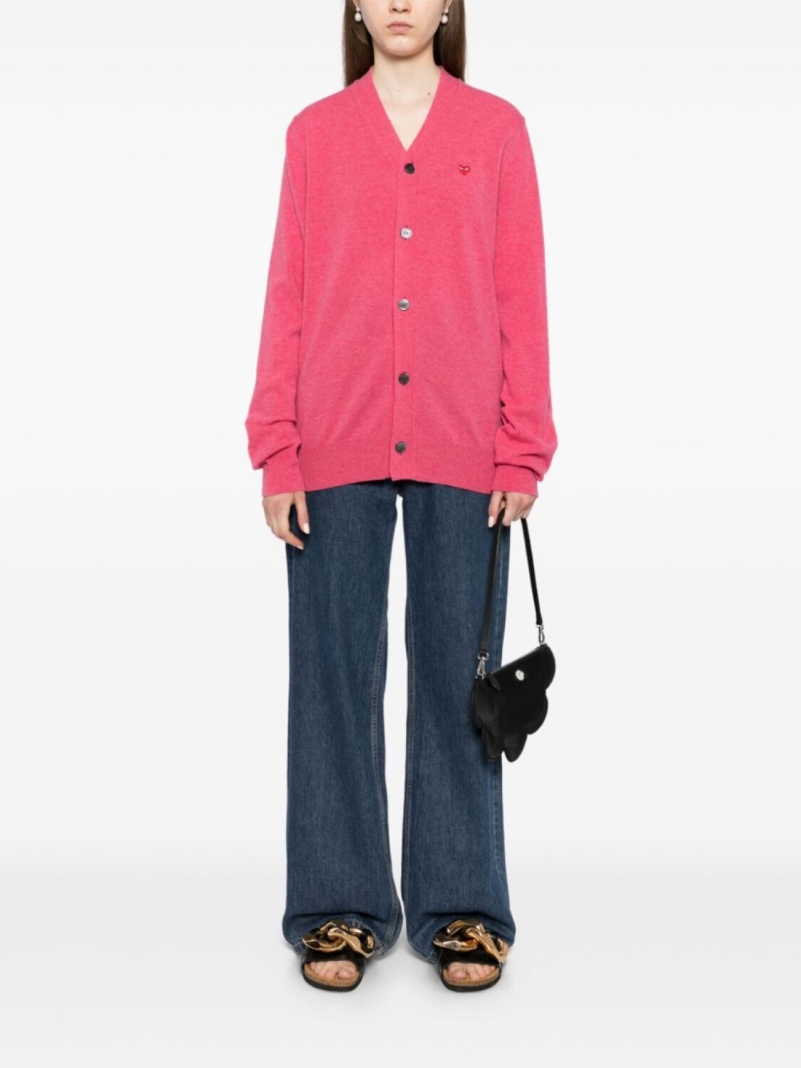 Comme Des Garçons Play шерстяной кардиган, розовый
Comme Des Garçons Play шерстяной кардиган, розовый