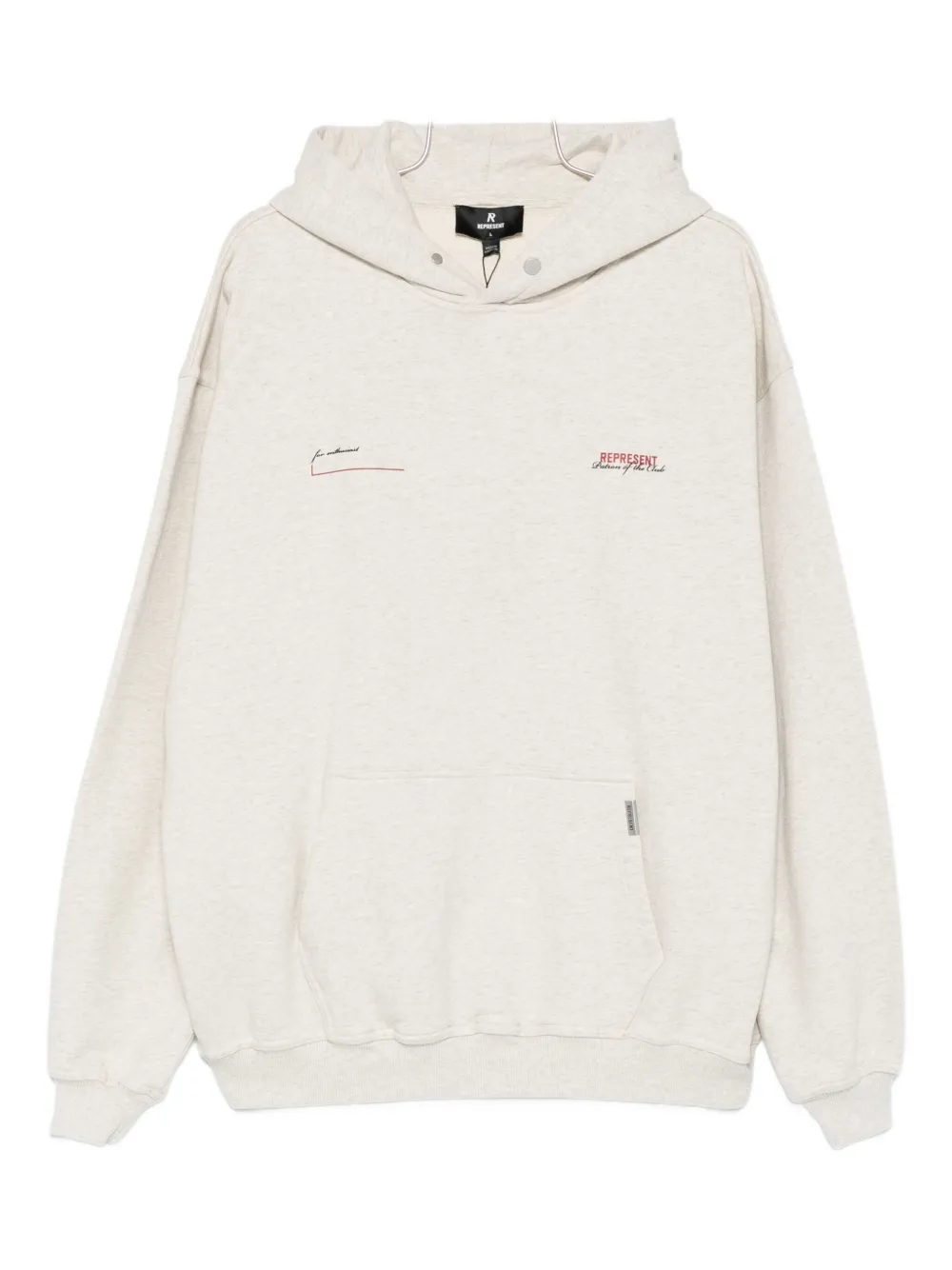 Хлопковое худи Represent, нейтральный
Хлопковое худи Represent, нейтральный