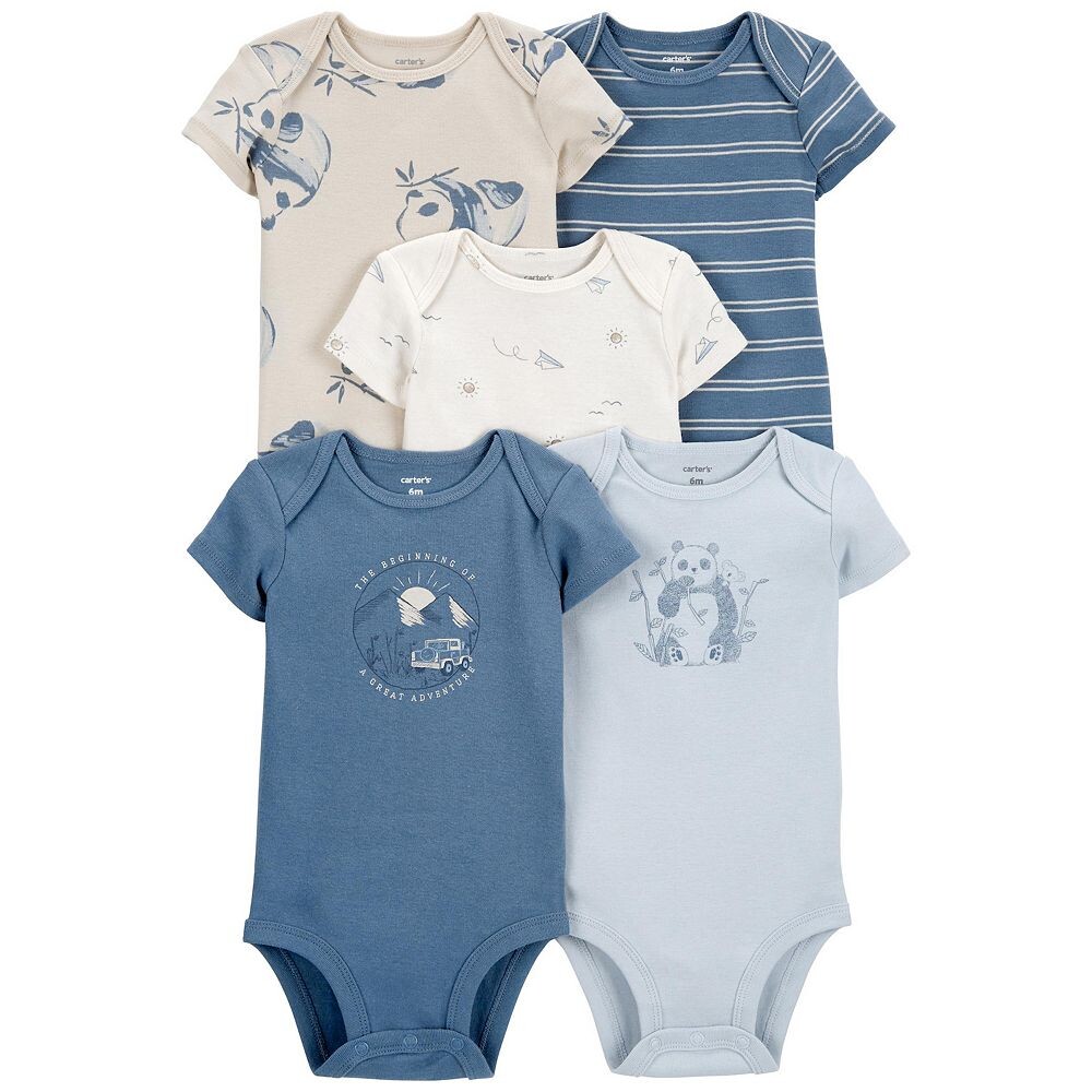 Комплект из 5 боди с короткими рукавами и пандами для мальчика Carter's, цвет Blue Panda Airplane
Комплект из 5 боди с короткими рукавами и пандами для мальчика Carter's, цвет Blue Panda Airplane