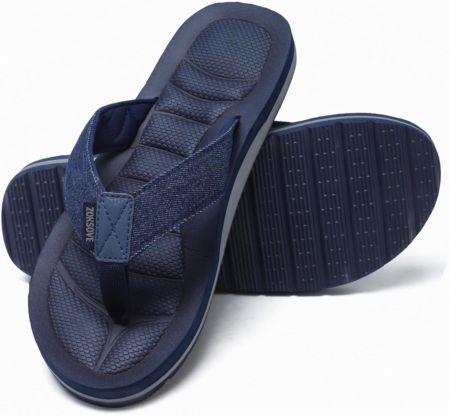 Мужские тканевые шлепанцы с поддержкой свода стопы - удобные пляжные сандалии с мягкой подошвой - водонепроницаемые повседневные тапочки для дома Zoksove, темно-синий
Мужские тканевые шлепанцы с поддержкой свода стопы - удобные пляжные сандалии с мягкой подошвой - водонепроницаемые повседневные тапочки для дома Zoksove, темно-синий
