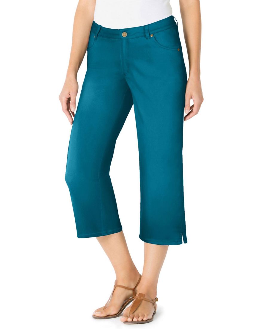 Женские джинсы-капри Within Stretch Denim с пятью карманами Woman Within, Deep teal
Женские джинсы-капри Within Stretch Denim с пятью карманами Woman Within, Deep teal