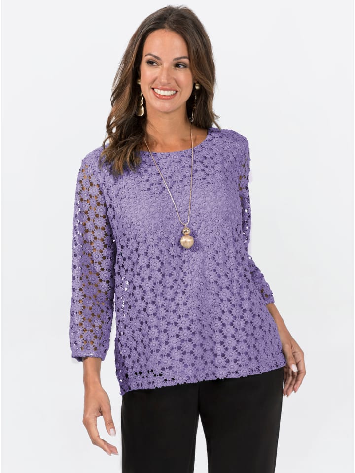 Кружевная рубашка цвета лаванды WITT WEIDEN
Кружевная рубашка цвета лаванды WITT WEIDEN