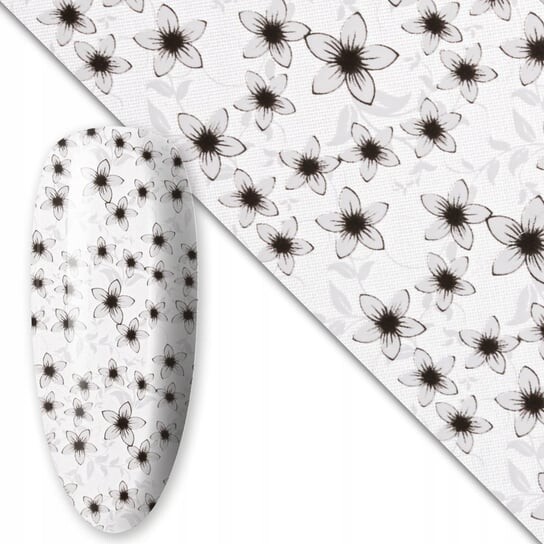 Трансферная фольга для нейл-арта 80 см Flower White №2, AllePaznokcie 
Трансферная фольга для нейл-арта 80 см Flower White №2, AllePaznokcie