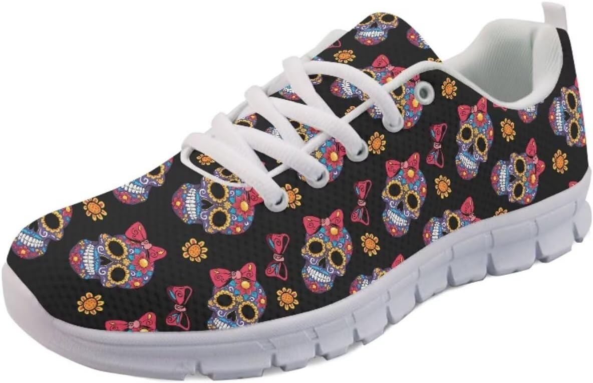 Кроссовки Forchrinse для женщин и мужчин, повседневные обувь на шнуровке, дышащие легкие теннисные кроссовки для тренировок и ходьбы, Skull Flower
Кроссовки Forchrinse для женщин и мужчин, повседневные обувь на шнуровке, дышащие легкие теннисные кроссовки для тренировок и ходьбы, Skull Flower