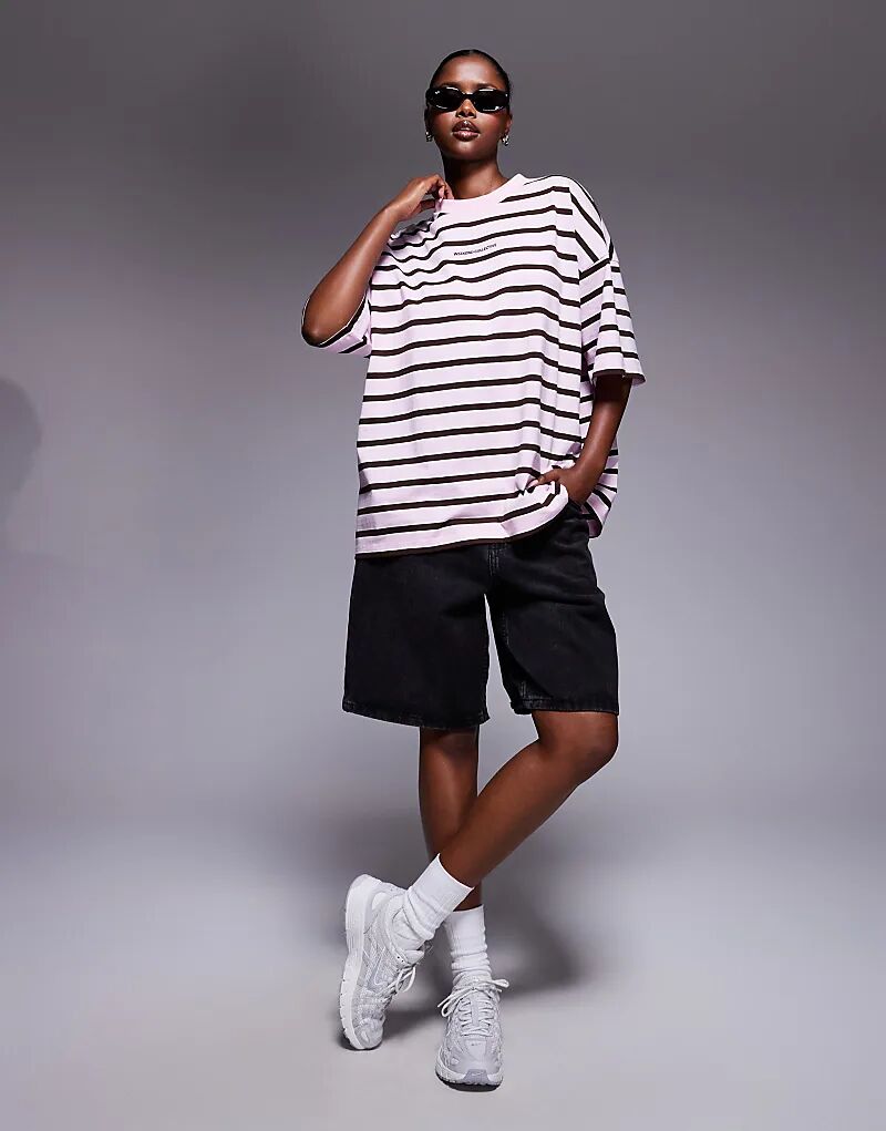 Футболка Weekend Collective оверсайз в розовую полоску Asos Weekend Collective
Футболка Weekend Collective оверсайз в розовую полоску Asos Weekend Collective