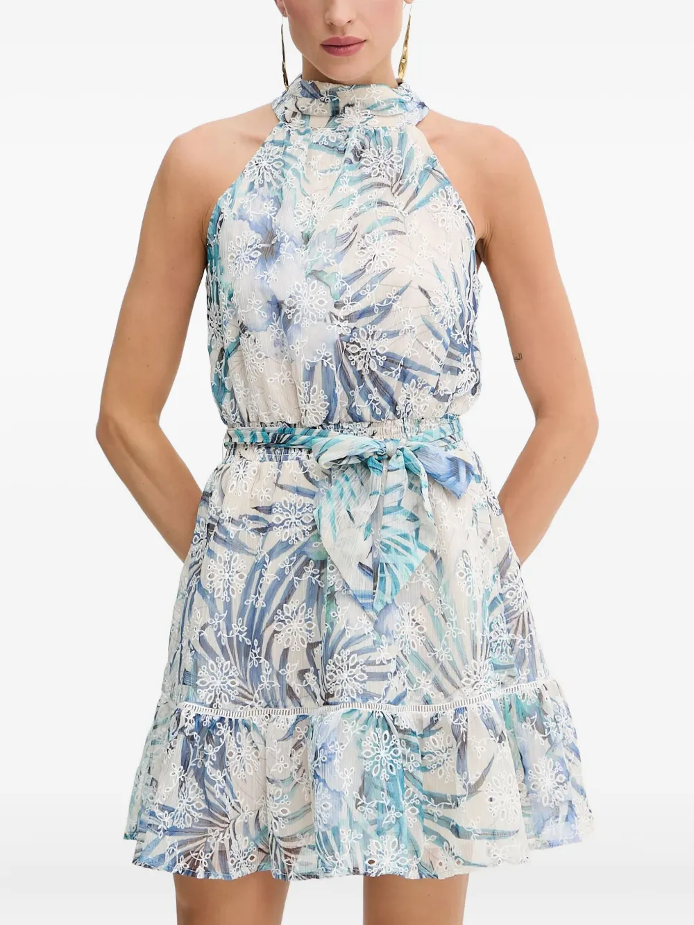 Платье мини с цветочным принтом GUESS USA, синий
Платье мини с цветочным принтом GUESS USA, синий