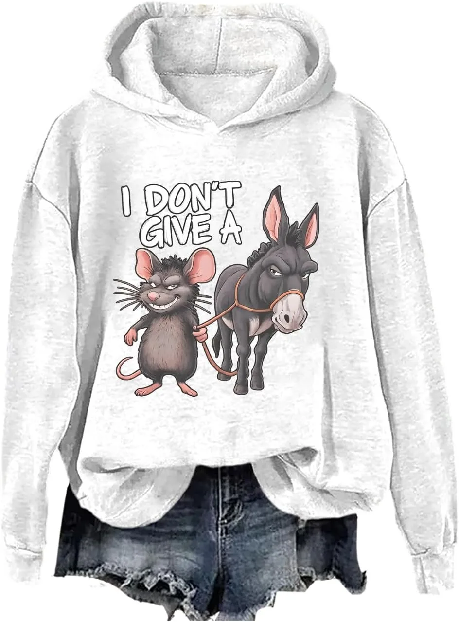 Толстовка с принтом "I Don't Give A Rat Donkey" SIMJEW
Толстовка с принтом "I Don't Give A Rat Donkey" SIMJEW
