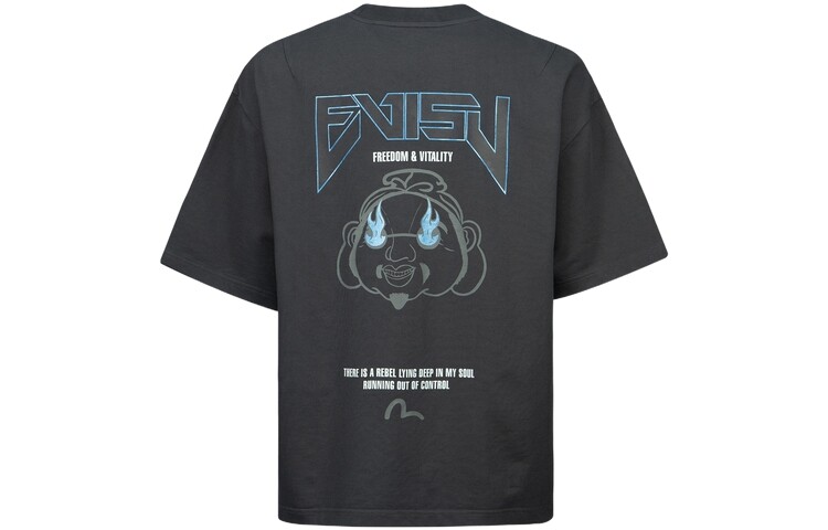 Футболка унисекс темно-серая Evisu, темно-серый
Футболка унисекс темно-серая Evisu, темно-серый