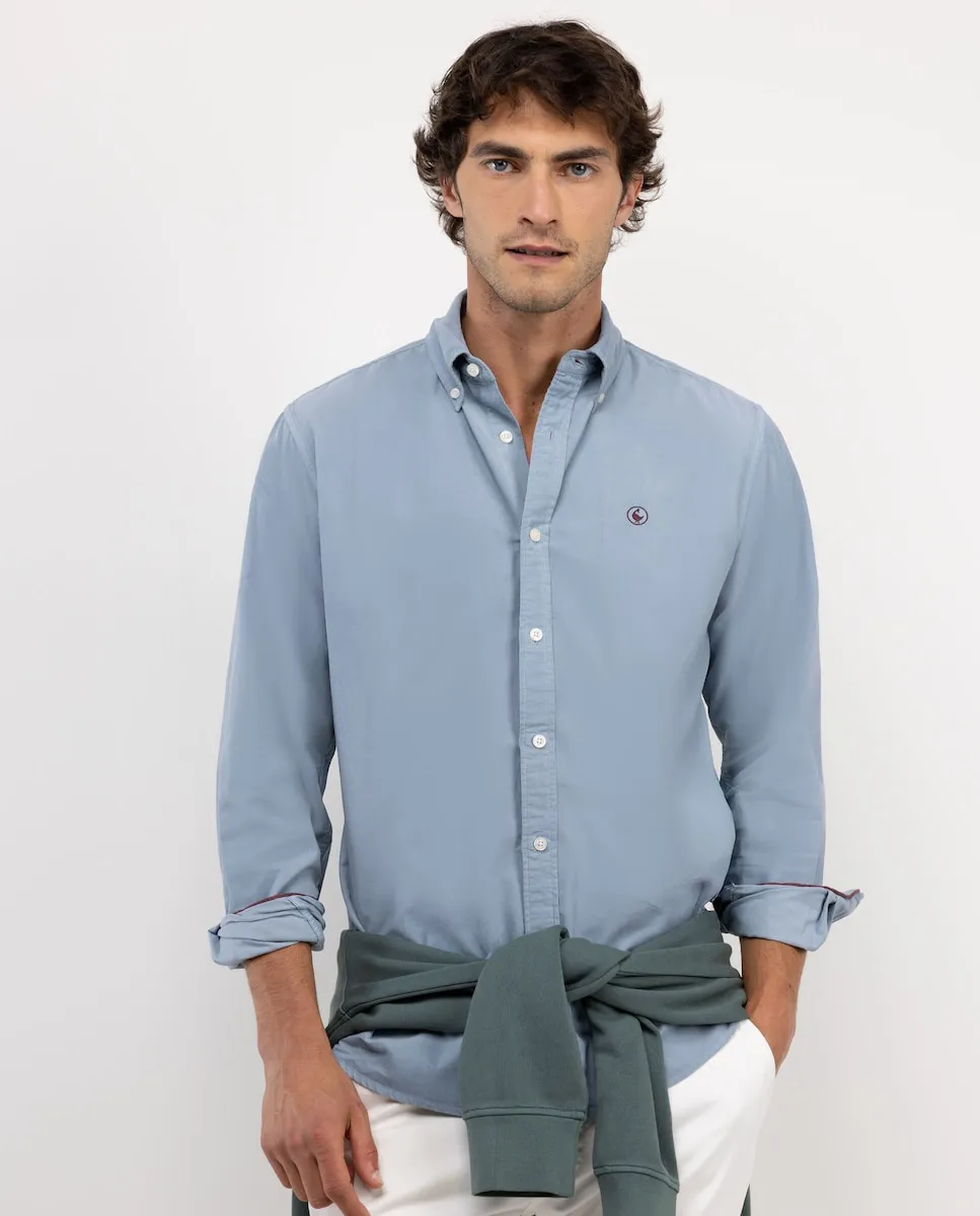 Мужская рубашка из однотонного вельвета El Ganso, синий
Мужская рубашка из однотонного вельвета El Ganso, синий