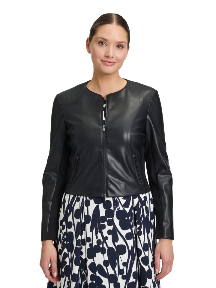 Кожаная куртка Vera Mont, черный
Кожаная куртка Vera Mont, черный