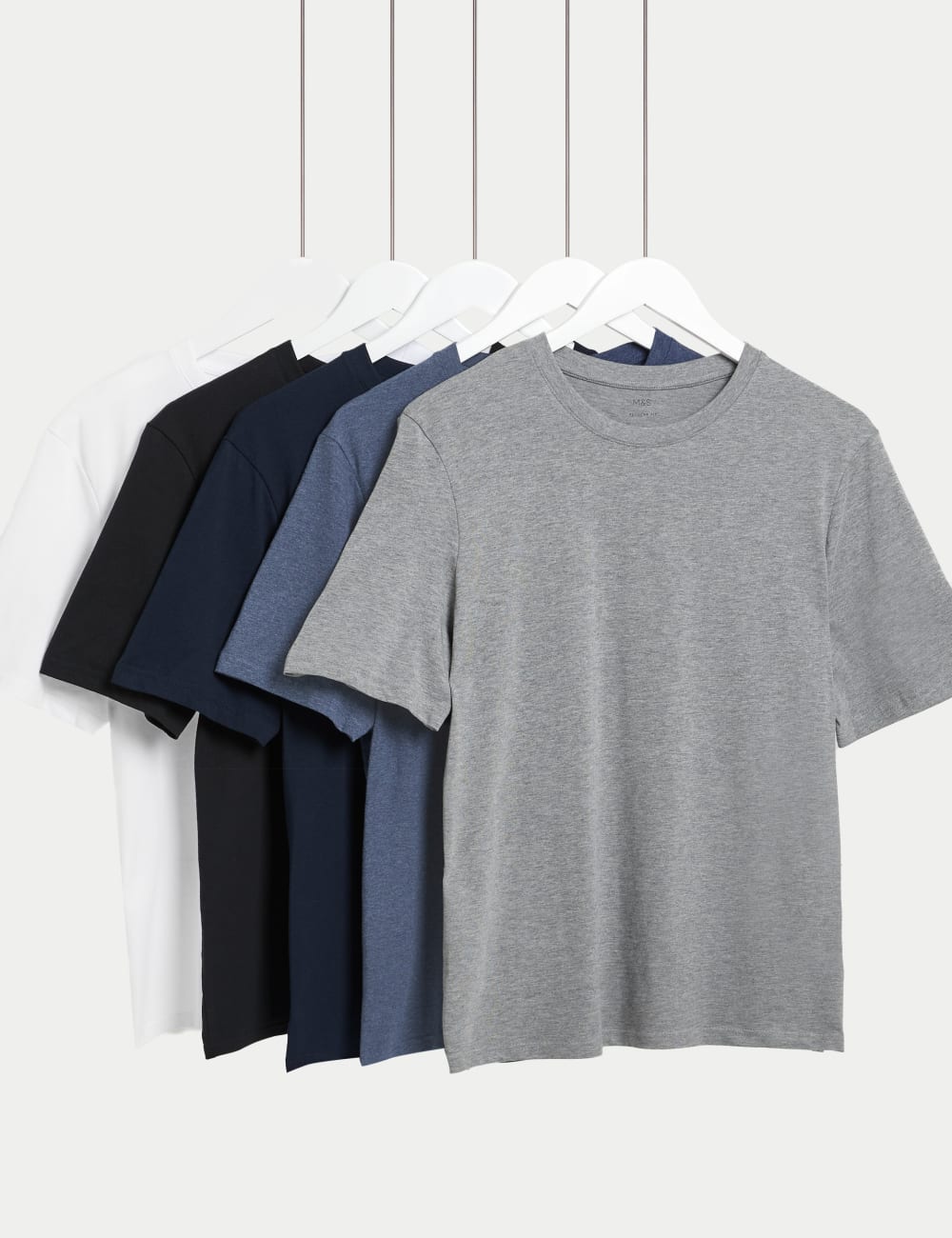 5 упаковок футболок с круглым вырезом из чистого хлопка Marks & Spencer, цвет Denim mix
5 упаковок футболок с круглым вырезом из чистого хлопка Marks & Spencer, цвет Denim mix