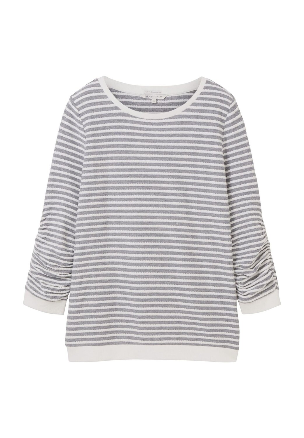 Свитшот женский с присборенными рукавами 3/4 Tom Tailor, цвет Blue White
Свитшот женский с присборенными рукавами 3/4 Tom Tailor, цвет Blue White