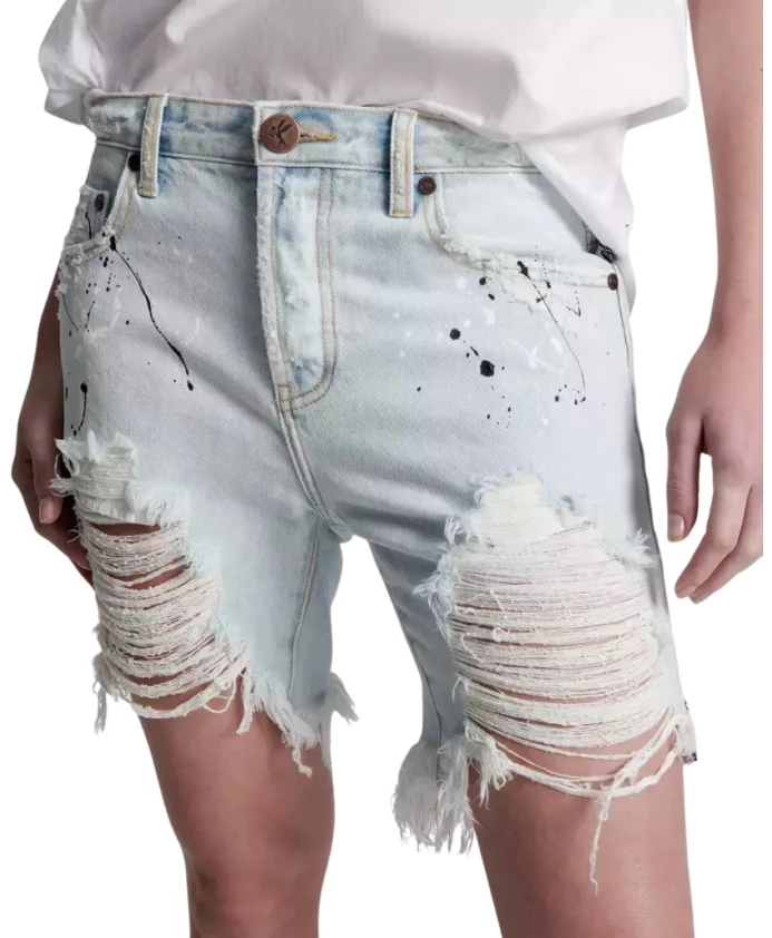Джинсовые шорты в стиле бойфренд с бахромой по низу One Teaspoon, синий
Джинсовые шорты в стиле бойфренд с бахромой по низу One Teaspoon, синий