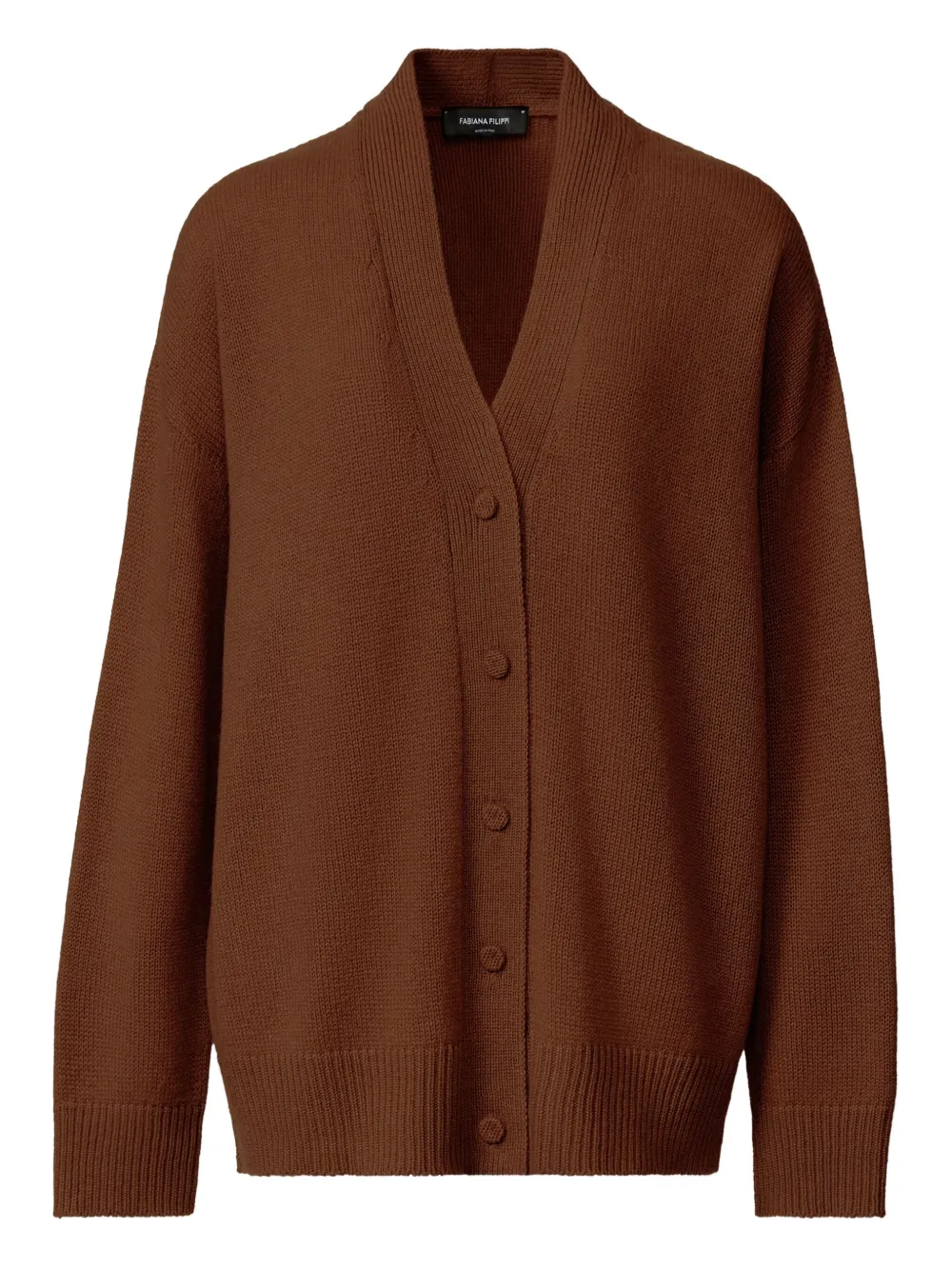 Кардиган с V-образным вырезом Fabiana Filippi, нейтральный
Кардиган с V-образным вырезом Fabiana Filippi, нейтральный