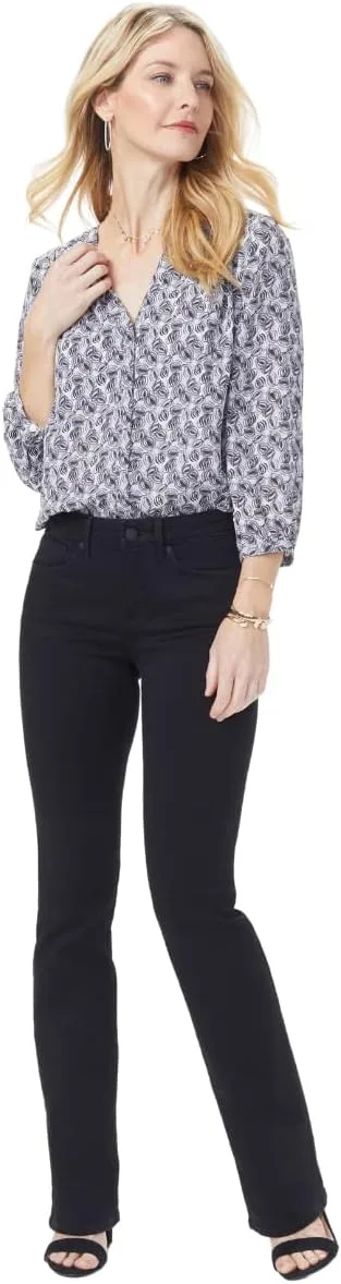 NYDJ Женские укороченные прямые джинсы Pull-On черные
NYDJ Женские укороченные прямые джинсы Pull-On черные